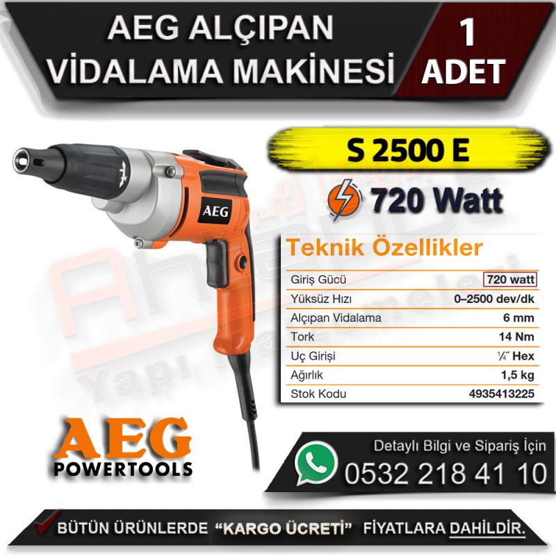 AEG Alçıpan Vidalama Makinesi S 2500 E 720W