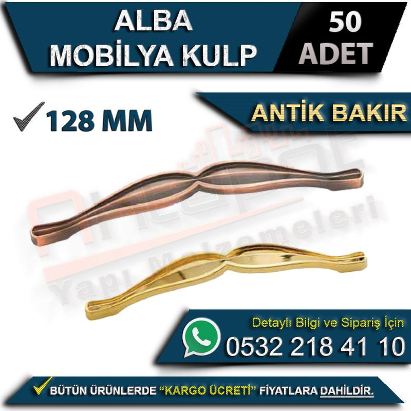 Alba Mobilya Kulp 128 Mm Antik Bakır (50 Adet)