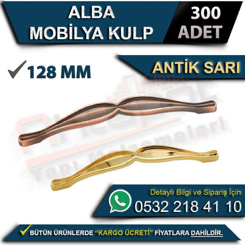 Alba Mobilya Kulp 128 Mm Antik Sarı (300 Adet)