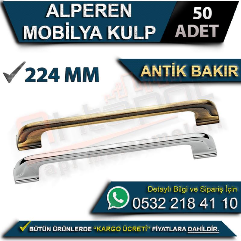 Alperen Mobilya Kulp 224 Mm Antik Bakır (50 Adet)