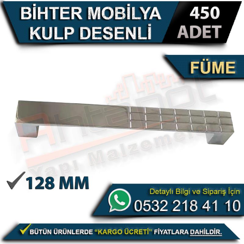 Bihter Mobilya Kulp Desenli 128 Mm Füme (450 Adet)