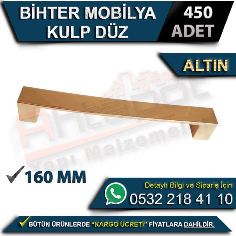 Bihter Mobilya Kulp Düz 160 Mm Altın (450 Adet)