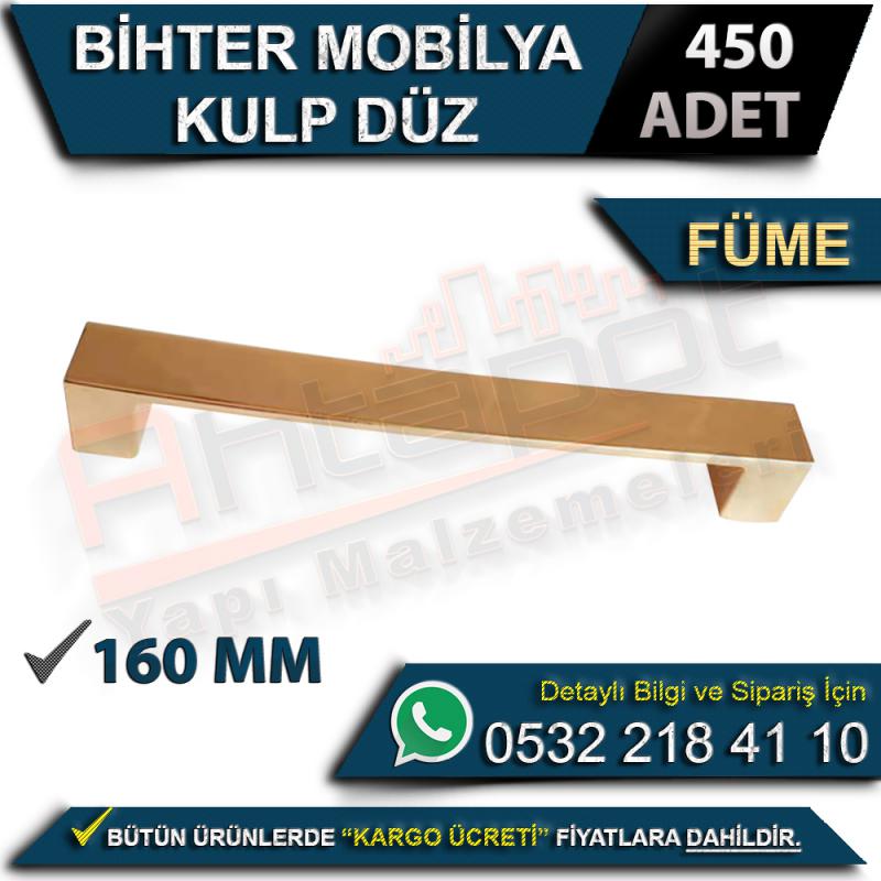 Bihter Mobilya Kulp Düz 160 Mm Füme (450 Adet)