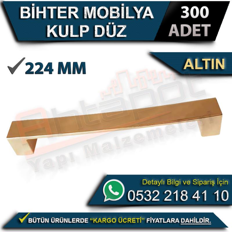 Bihter Mobilya Kulp Düz 224 Mm Altın (300 Adet)