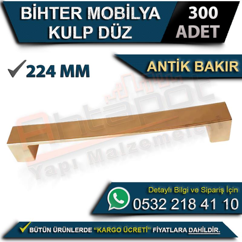 Bihter Mobilya Kulp Düz 224 Mm Antik Bakır (300 Adet)