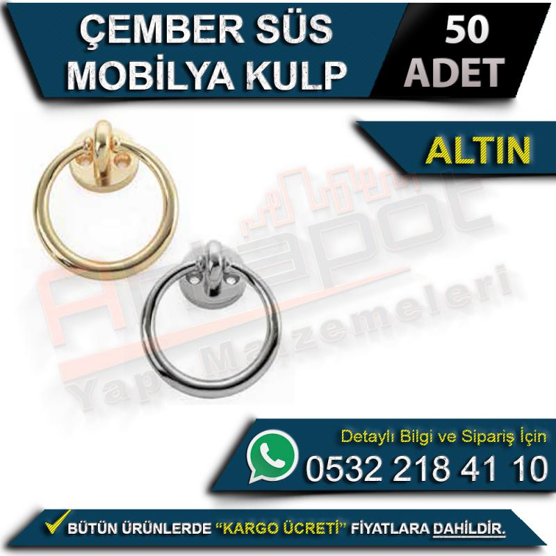 Çember Süs Mobilya Kulp Altın (50 Adet)