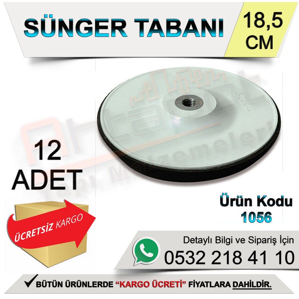 Dekor 1056 Sünger Tabanı 18,5 Cm (12 Adet)