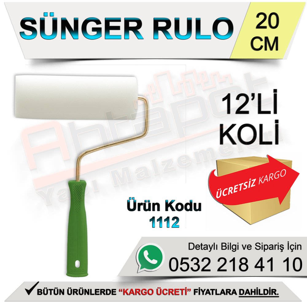 Dekor 1112 Sünger Rulo 20 Cm (12 Adet)