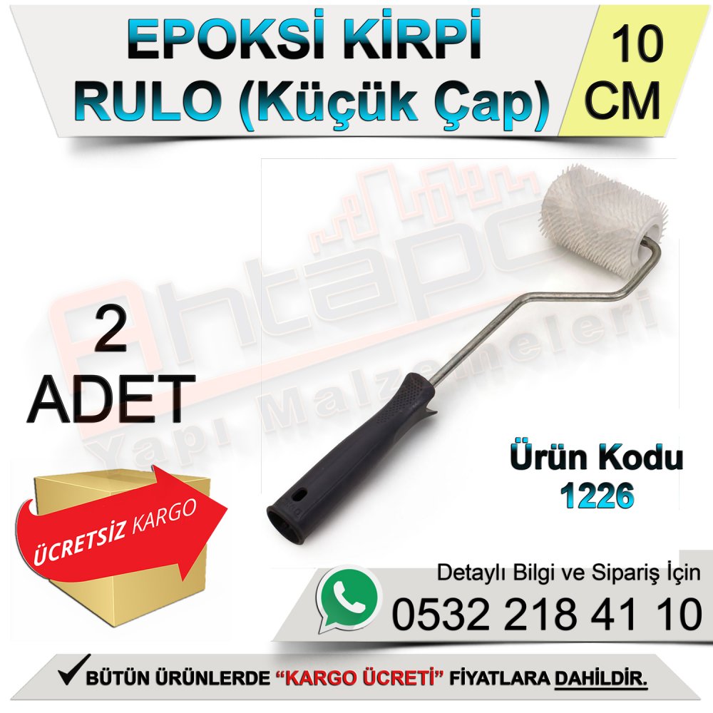 Dekor 1226 Epoksi Kirpi Rulo Küçük Çap 10 Cm (2 Adet)