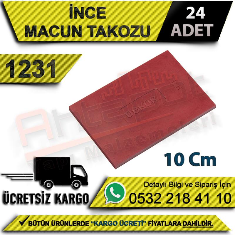 Dekor 1231 İnce Macun Takozu 10 Cm (24 Adet)