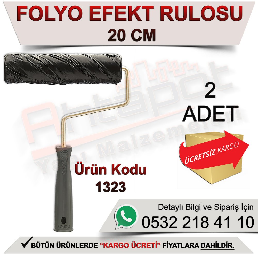 Dekor 1323 Folyo Efekt Rulosu 20 Cm (2 Adet)