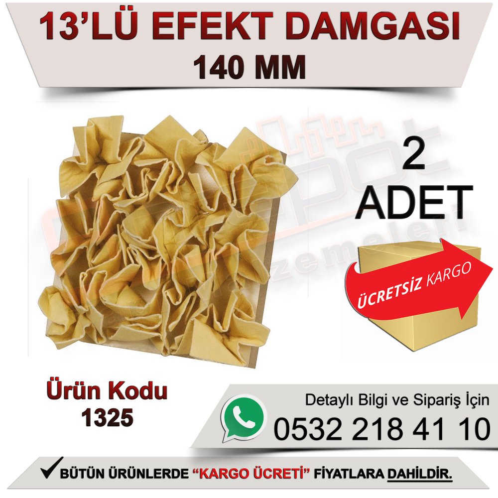 Dekor 1325 13’lü Efekt Damgası 14x14 Cm (2 Adet)