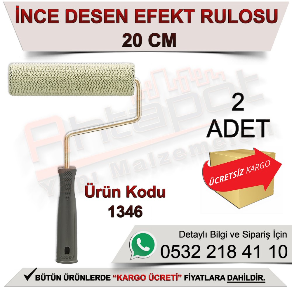 Dekor 1346 İnce Desen Efekt Rulosu 20 Cm (2 Adet)