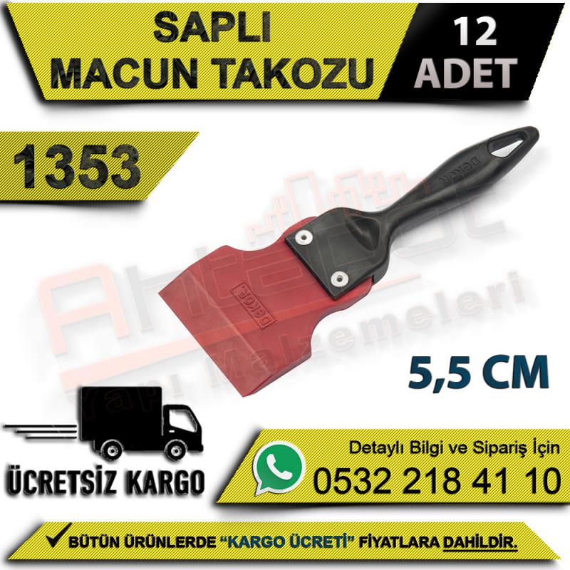 Dekor 1353 Saplı Macun Takozu 5,5 Cm (12 Adet)