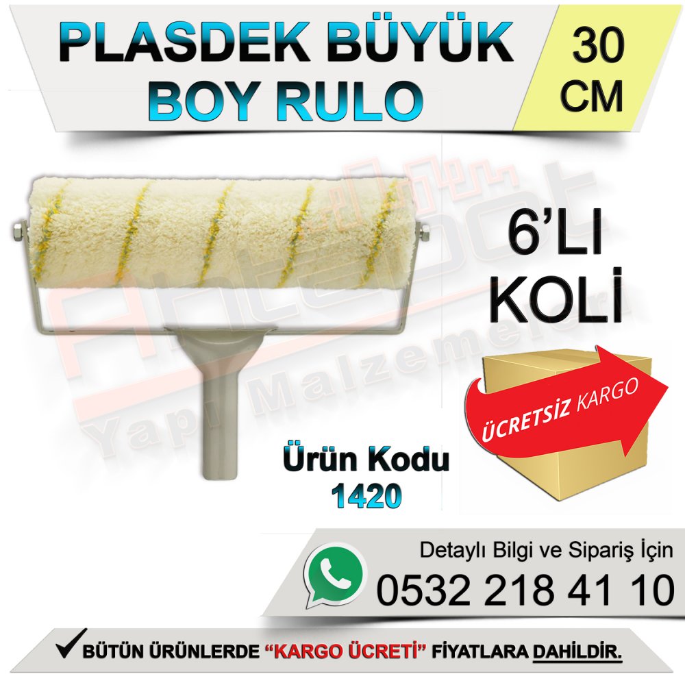 Dekor 1420 Plasdek Rulo Büyük Boy 30 Cm (6 Adet)