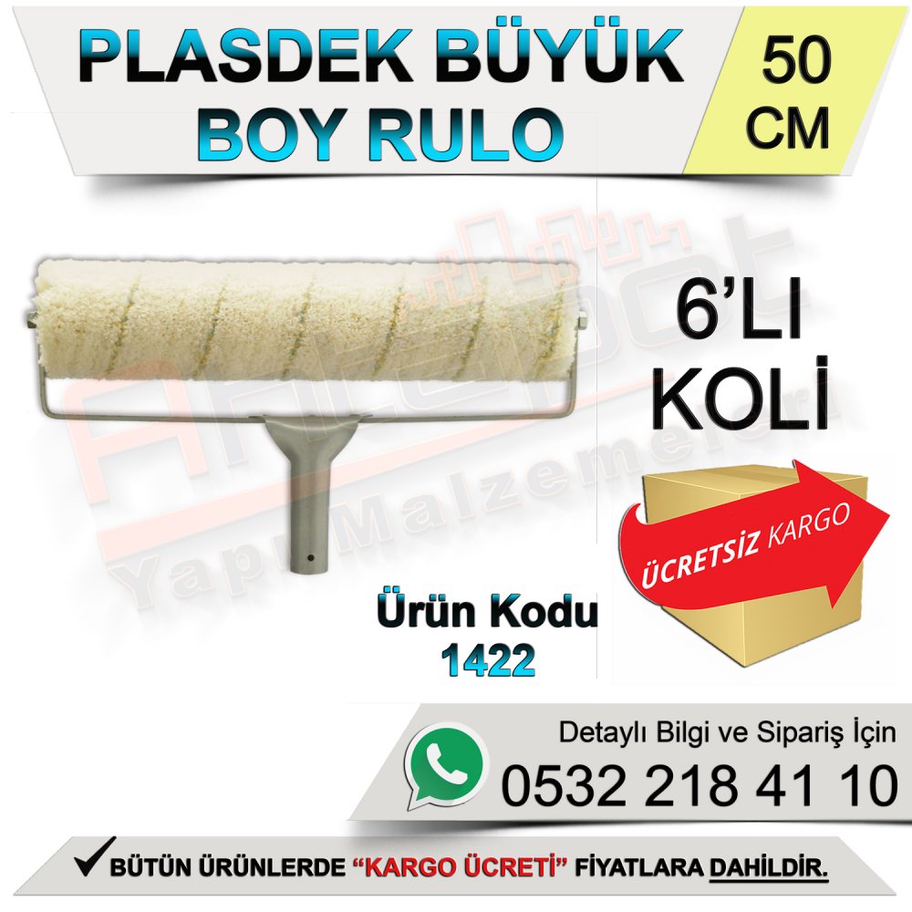 Dekor 1422 Plasdek Rulo Büyük Boy 50 Cm (6 Adet)