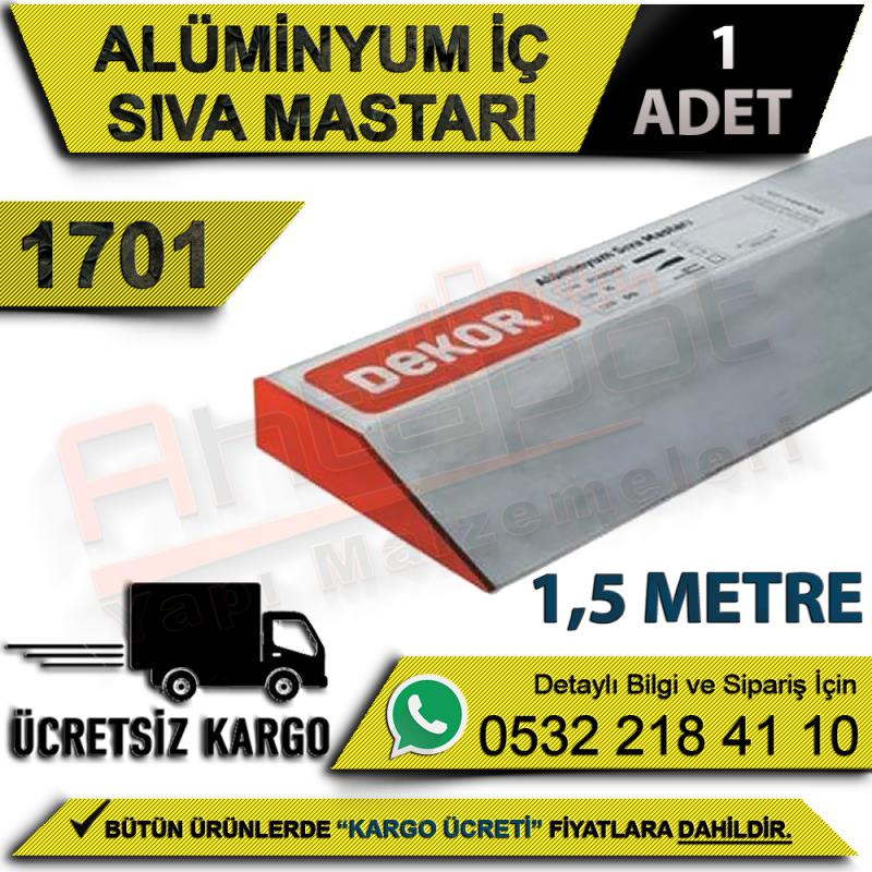 Dekor 1701 Alüminyum İç Sıva Mastarı 1,5 Mt (1 Adet)