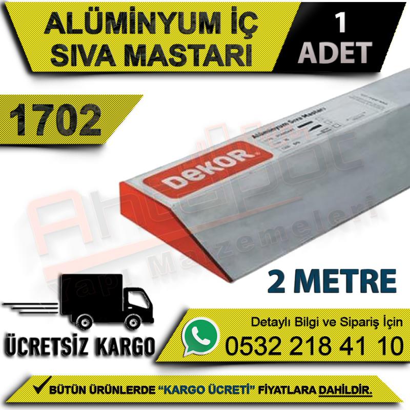 Dekor 1702 Alüminyum İç Sıva Mastarı 2 Mt (1 Adet)