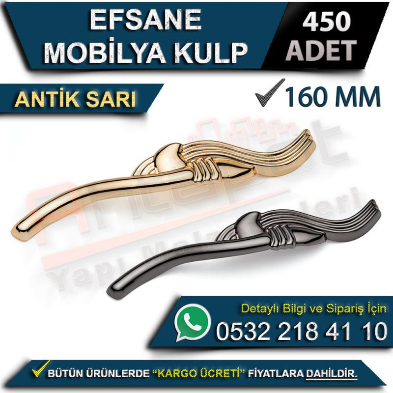 Efsane Mobilya Kulp 160 Mm Antik Sarı (450 Adet)