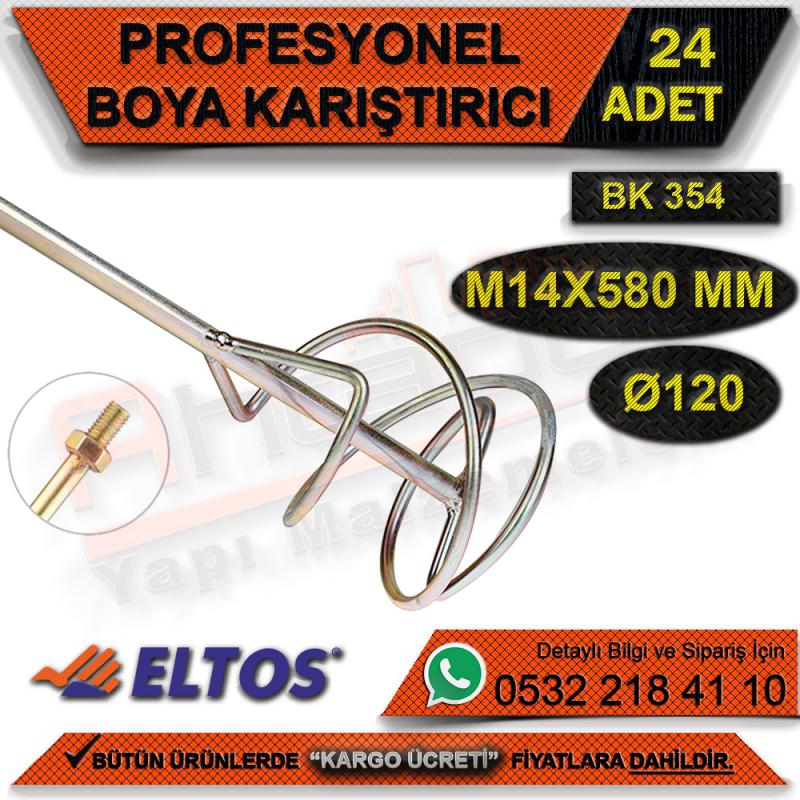 Eltos Bk354 Profesyonel Boya Karıştırıcı M14x580 Mm Ø120 (24 Adet)