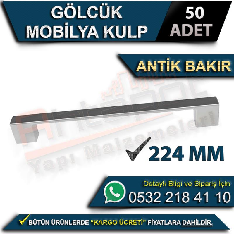 Gölcük Mobilya Kulp 224 Mm Antik Bakır (50 Adet)