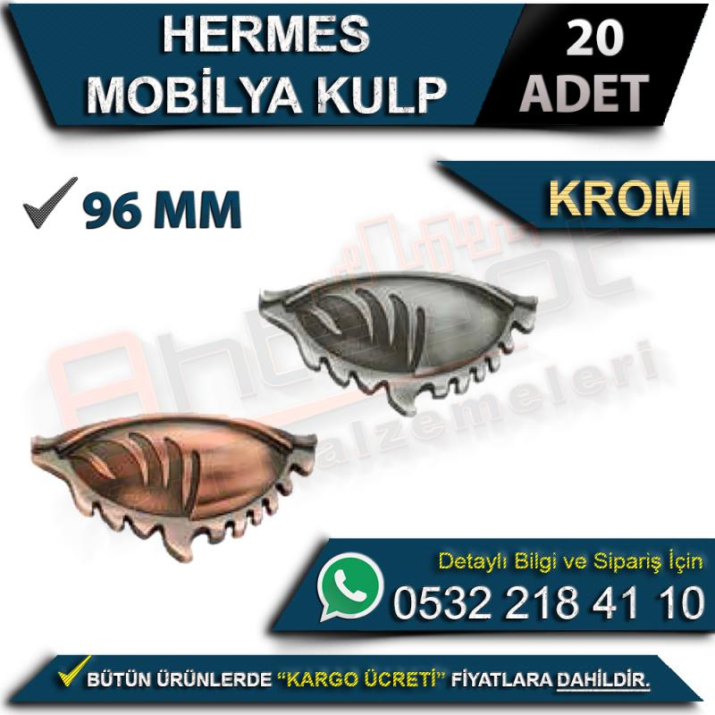 Hermes Mobilya Kulp 96 Mm Krom (20 Adet)