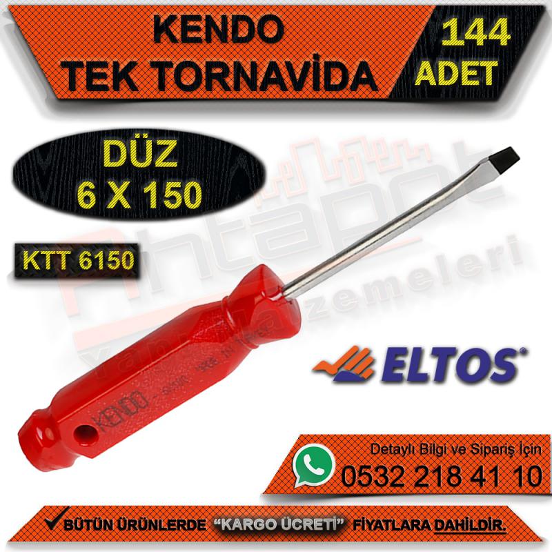 Kendo Ktt6150 Tek Tornavida 6x150 Düz (144 Adet)