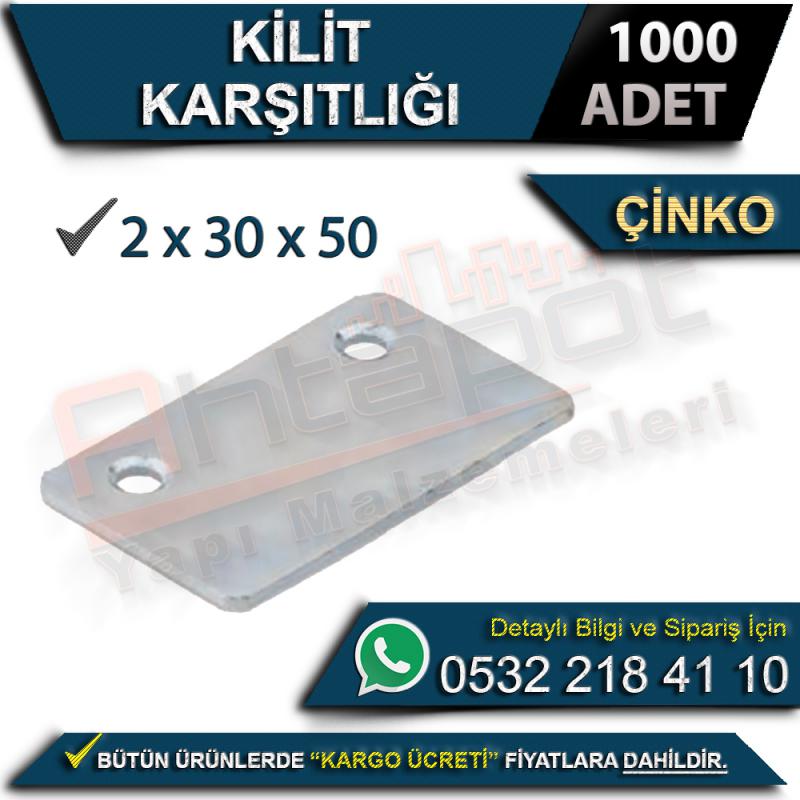 Kilit Karşılığı 2x30x50 (1000 Adet)