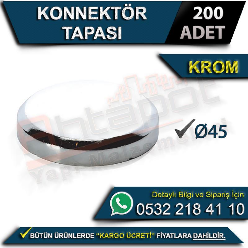 Konnektör Tapası Ø45 Krom (200 Adet)