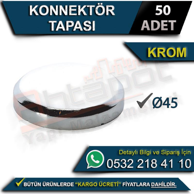 Konnektör Tapası Ø45 Krom (50 Adet)