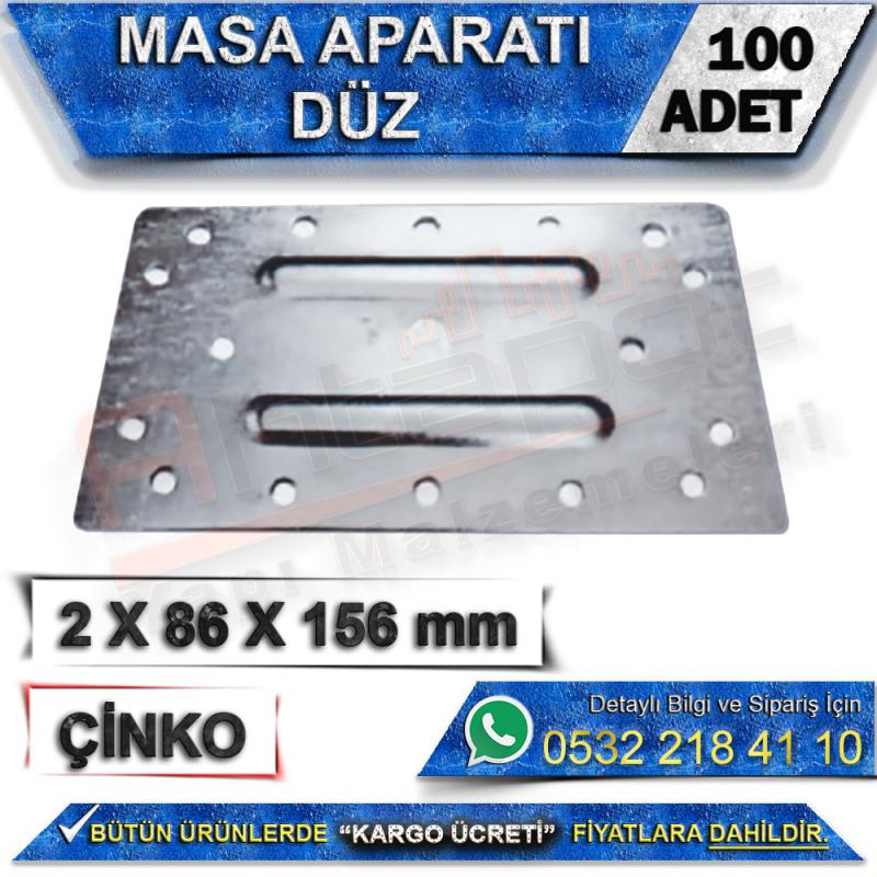 Masa Aparatı Düz 2X86X156 mm (100 Adet)