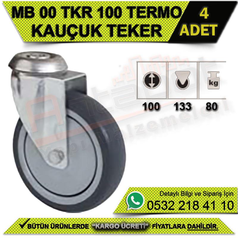 MB 00 TKR 100 Termo Kauçuk Teker (4 ADET)