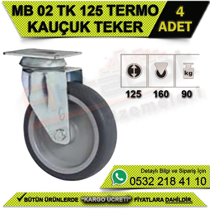 MB 02 TK 125 Termo Kauçuk Teker (4 ADET)