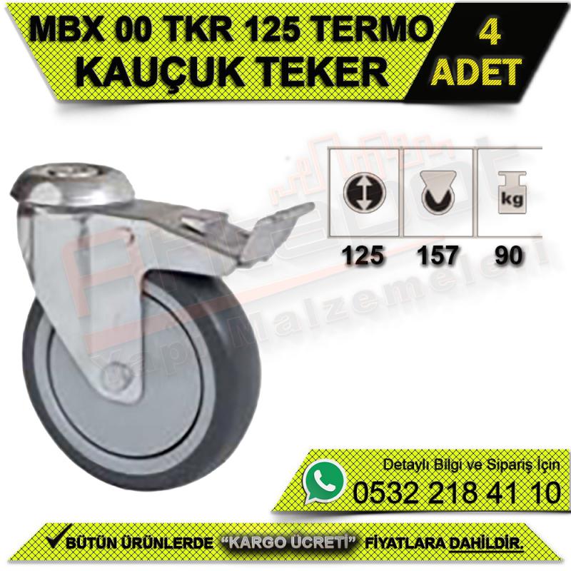 MBX 00 TKR 125 Termo Kauçuk Teker (4 ADET)