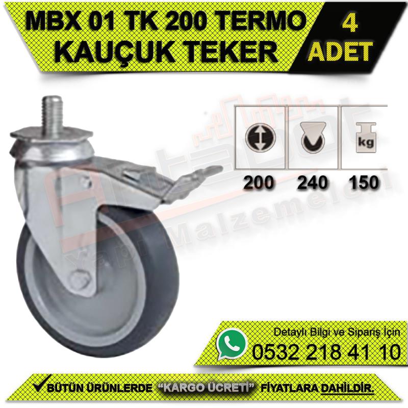 MBX 01 TK 200 Termo Kauçuk Teker (4 ADET)