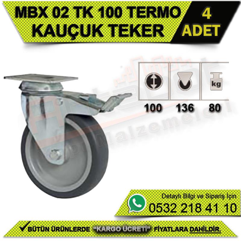 MBX 02 TK 100 Termo Kauçuk Teker (4 ADET)