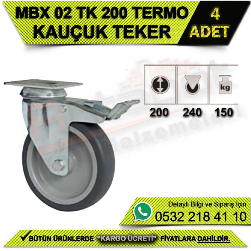 MBX 02 TK 200 Termo Kauçuk Teker (4 ADET)