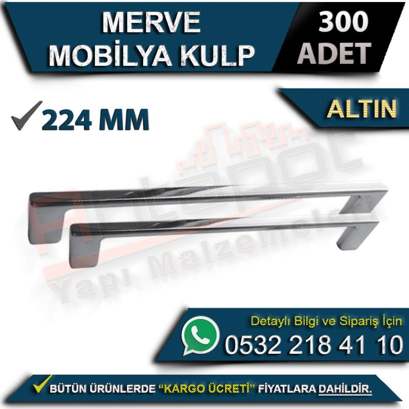 Merve Mobilya Kulp 224 Mm Altın (300 Adet)