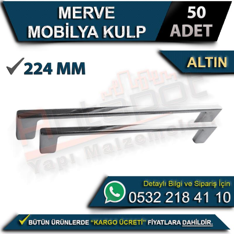 Merve Mobilya Kulp 224 Mm Altın (50 Adet)