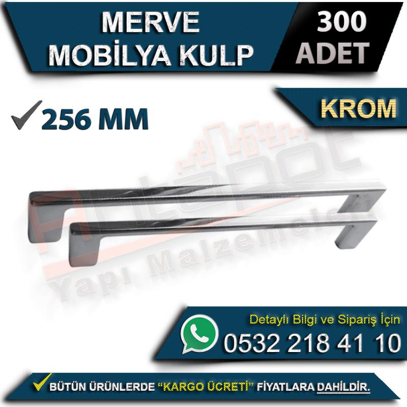 Merve Mobilya Kulp 256 Mm Krom (300 Adet)