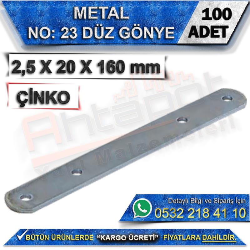 No: 23 Düz Gönye 2,5X20X160 mm (100 Adet)