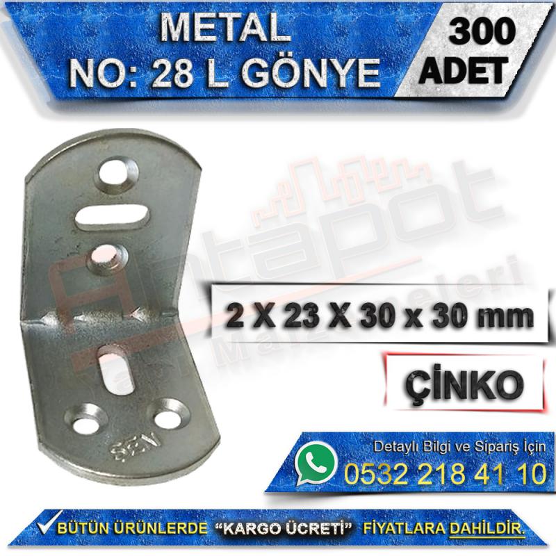 No: 28 L Gönye 2X23X30x30 mm (300 Adet)