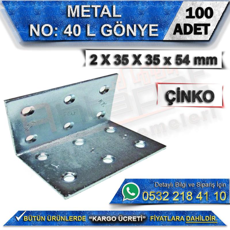 No: 40 L Gönye 2X35X35x54 mm (100 Adet)