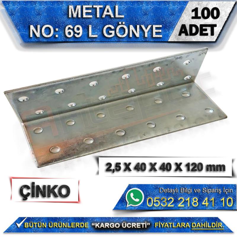 No: 69 L Gönye 2,5X40X40X120 mm (100 Adet)