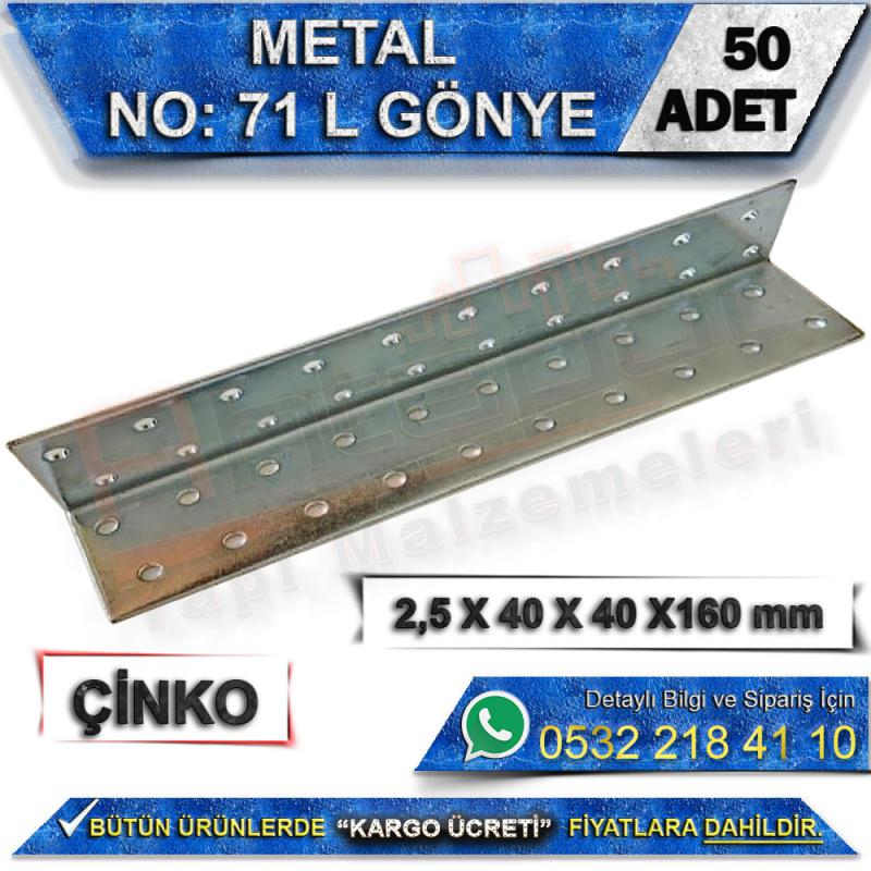 No: 71 L Gönye 2,5X40X40X200 mm (50 Adet)