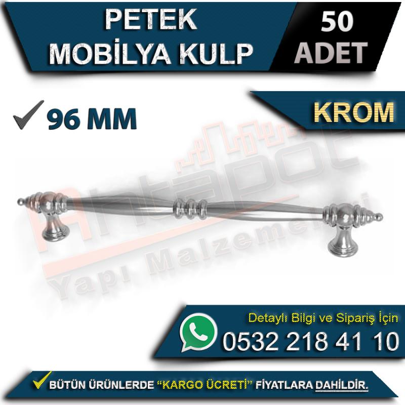 Petek Mobilya Kulp 96 Mm Krom (50 Adet)