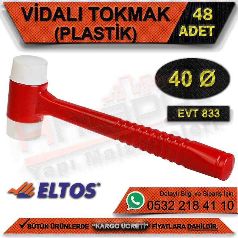 Eltos Evt833 Vidalı Tokmak Plastik Ø40 (48 Adet)