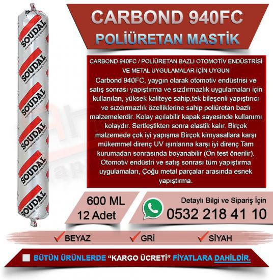 Soudal Carbond 940 Fc Mastik Beyaz 600 Ml