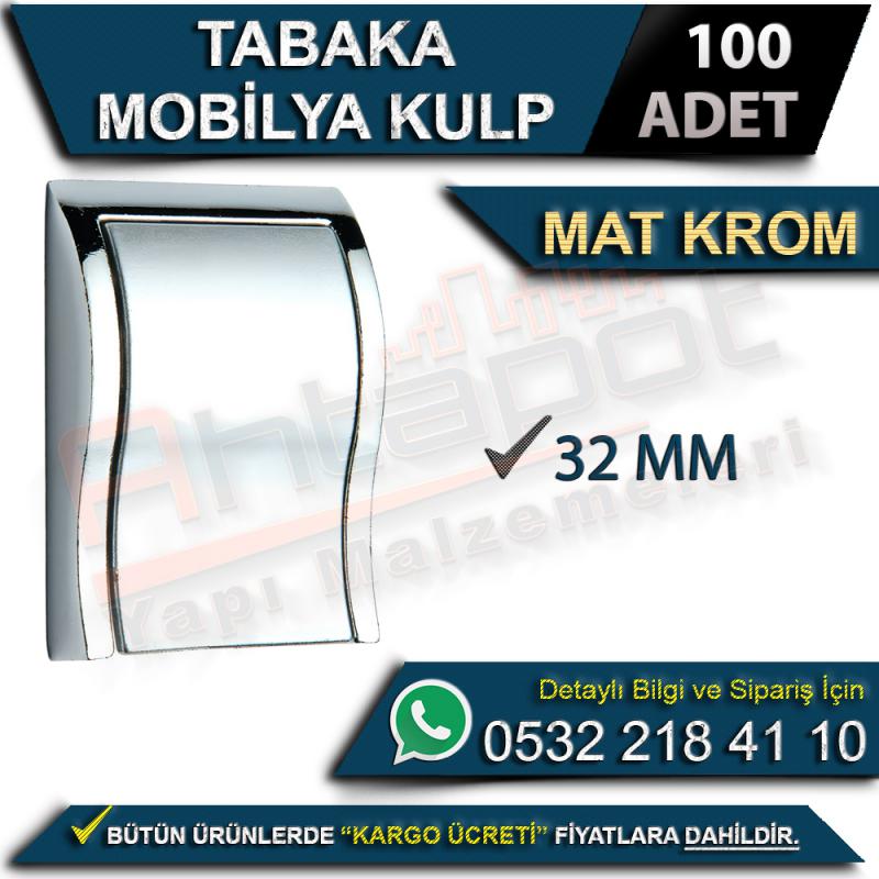 Tabaka Mobilya Kulp 32 Mm Mat Krom (100 Adet)