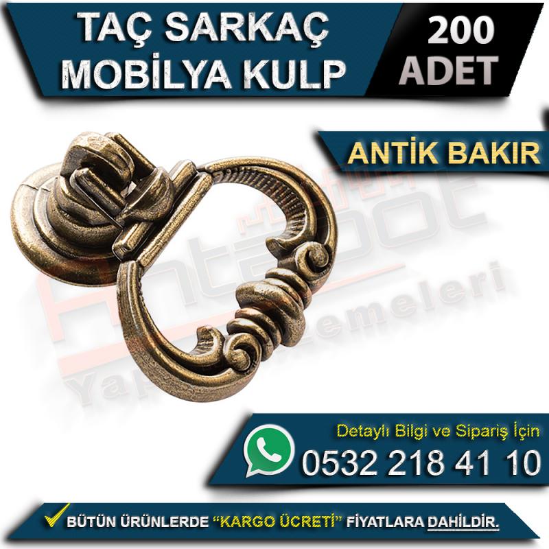 Taç Sarkaç Mobilya Kulp Antik Bakır (200 Adet)